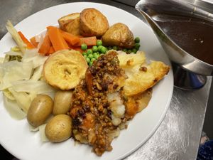 Cottage Pie (Sunday dinner) #Veganuary at The Queen Inn in Cwmbran