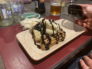 Churros and ice cream   at The Queen Inn in Cwmbran