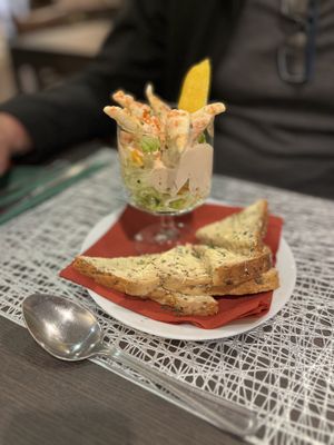 Prawn cocktail - Christmas menu   at The Queen Inn in Cwmbran