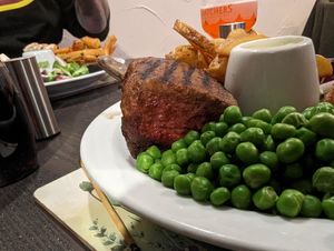 Close up of the tenderloin steak #Veganuary at The Queen Inn in Cwmbran