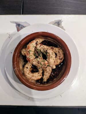 Garlic chilli pr*wns 🍤 at The Queen Inn in Cwmbran