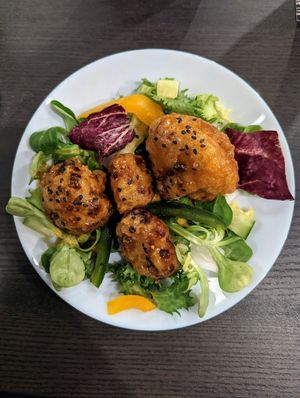 Korean Cauli Wings at The Queen Inn in Cwmbran