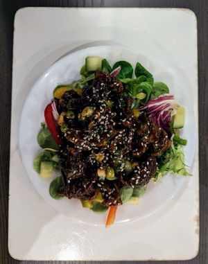 Crispy Chilli B*ef at The Queen Inn in Cwmbran