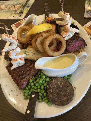 Shareable platter - before  at The Queen Inn in Cwmbran