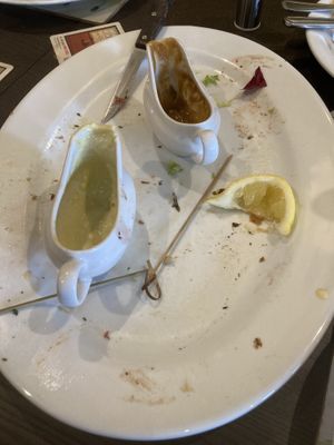 Shareable platter - after  at The Queen Inn in Cwmbran