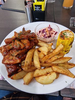 Bbq ribs at The Queen Inn in Cwmbran