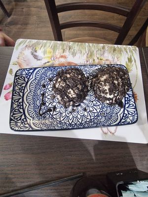 Orea ice cream balls at The Queen Inn in Cwmbran