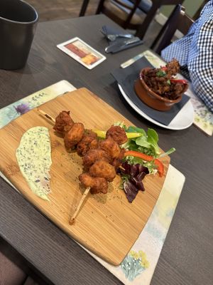 Tikka skewers   at The Queen Inn in Cwmbran