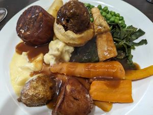 Juicy marbles filet mignon 🥩 at The Queen Inn in Cwmbran