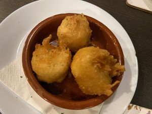 Battered salt and pepper tofu  at The Queen Inn in Cwmbran