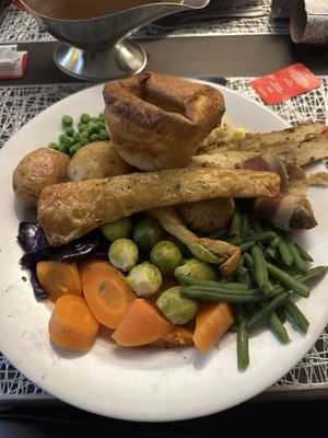 vegan christmas dinner   at The Queen Inn in Cwmbran