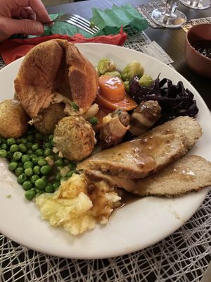 Traditional Christmas Dinner  at The Queen Inn in Cwmbran