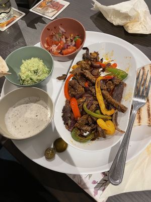 St**k fajitas  #Veganuary at The Queen Inn in Cwmbran