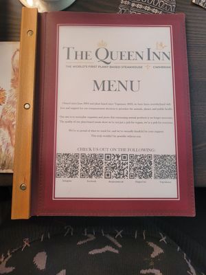 The Queen Inn Menu #Veganuary at The Queen Inn in Cwmbran