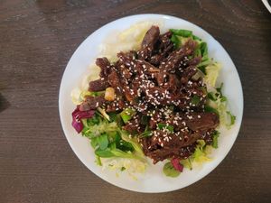 Crispy Chilli Beef #Veganuary at The Queen Inn in Cwmbran