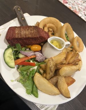 Ste*k with stilt*n sauce   at The Queen Inn in Cwmbran