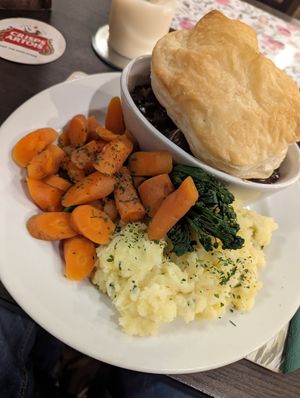 Mushroom Pie at The Queen Inn in Cwmbran