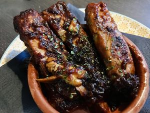 BBQ ribs  at The Queen Inn in Cwmbran