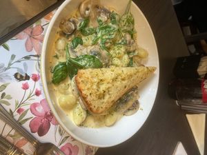 Herbie mushroom gnocchi  at The Queen Inn in Cwmbran