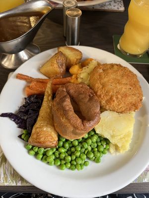 Glamorgan melt roast dinner  at The Queen Inn in Cwmbran