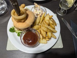 Original burger   at The Queen Inn in Cwmbran