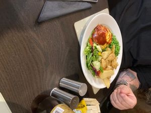 Hunters ch*cken at The Queen Inn in Cwmbran