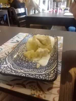 Apple Pie and Ice Cream  at The Queen Inn in Cwmbran