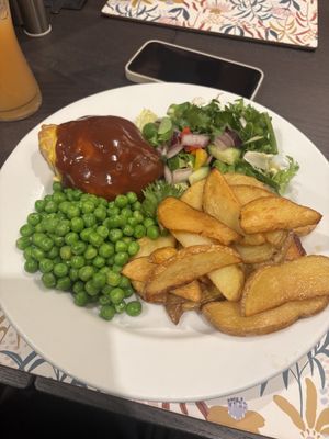 Hunters “chicken”   at The Queen Inn in Cwmbran