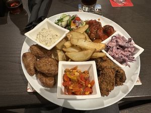 Trio of wing   at The Queen Inn in Cwmbran