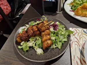 Tikka Skewers at The Queen Inn in Cwmbran