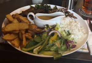 Char siu  at The Queen Inn in Cwmbran