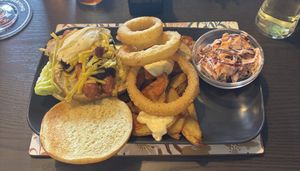 Matador burger  at The Queen Inn in Cwmbran