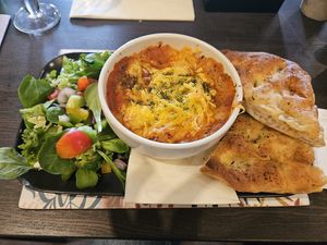 Lasagne at The Queen Inn in Cwmbran