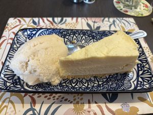 Vanilla cheesecake   at The Queen Inn in Cwmbran