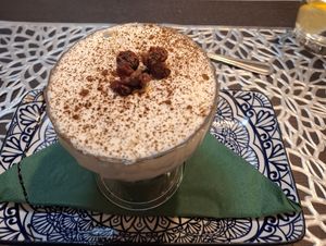 Winter Forest Trifle. Exceptionally good. at The Queen Inn in Cwmbran