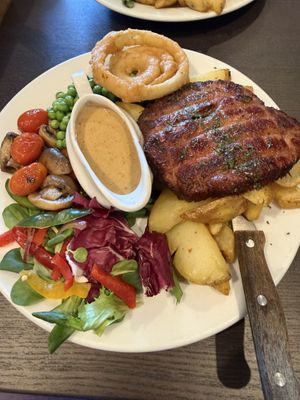 Lions mane steak  at The Queen Inn in Cwmbran