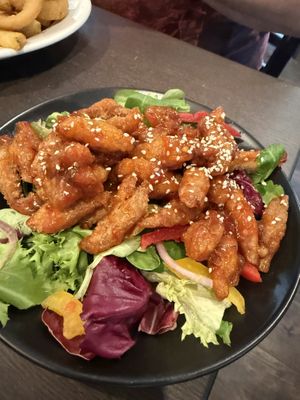 Crispy chilli beef  at The Queen Inn in Cwmbran