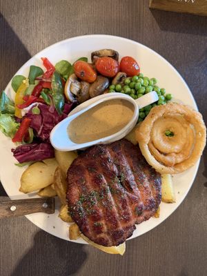 Lions mane steak  at The Queen Inn in Cwmbran