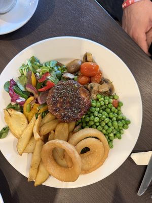 Juicy marble steak  at The Queen Inn in Cwmbran