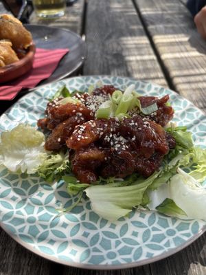 Crispy chilly beef  at The Queen Inn in Cwmbran