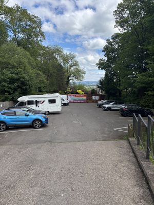 Car park  at The Queen Inn in Cwmbran