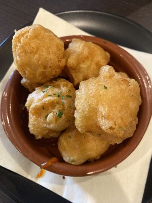 Tofu battered balls  at The Queen Inn in Cwmbran