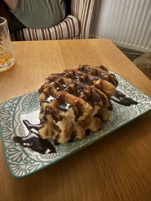 Belgium waffle 🧇🤤  at The Queen Inn in Cwmbran