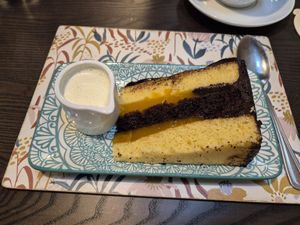Jaffa chocolate cake at The Queen Inn in Cwmbran