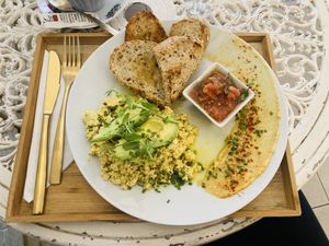 Tofu scramble   at Bio Café Alternativo Saudade in Lanzarote