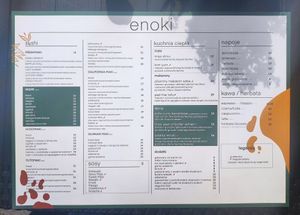 Menu 1 PL at Enoki in Gdynia