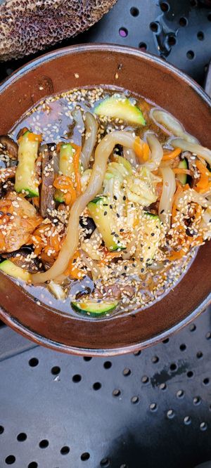 Konjak noodles at Enoki in Gdynia