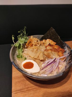 Udon with gyoza at Enoki in Gdynia