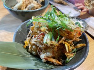 Vegetables in tempuraa  at Enoki in Gdynia