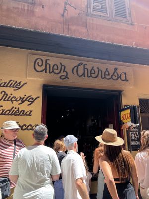 The hatch  at Chez Thérésa in Nice